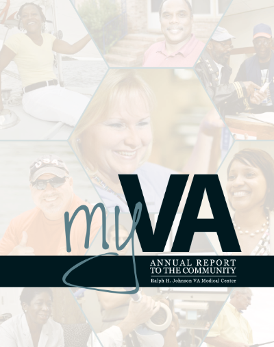 Cover of the Charleston VAMC fiscal year 2014 annual report.